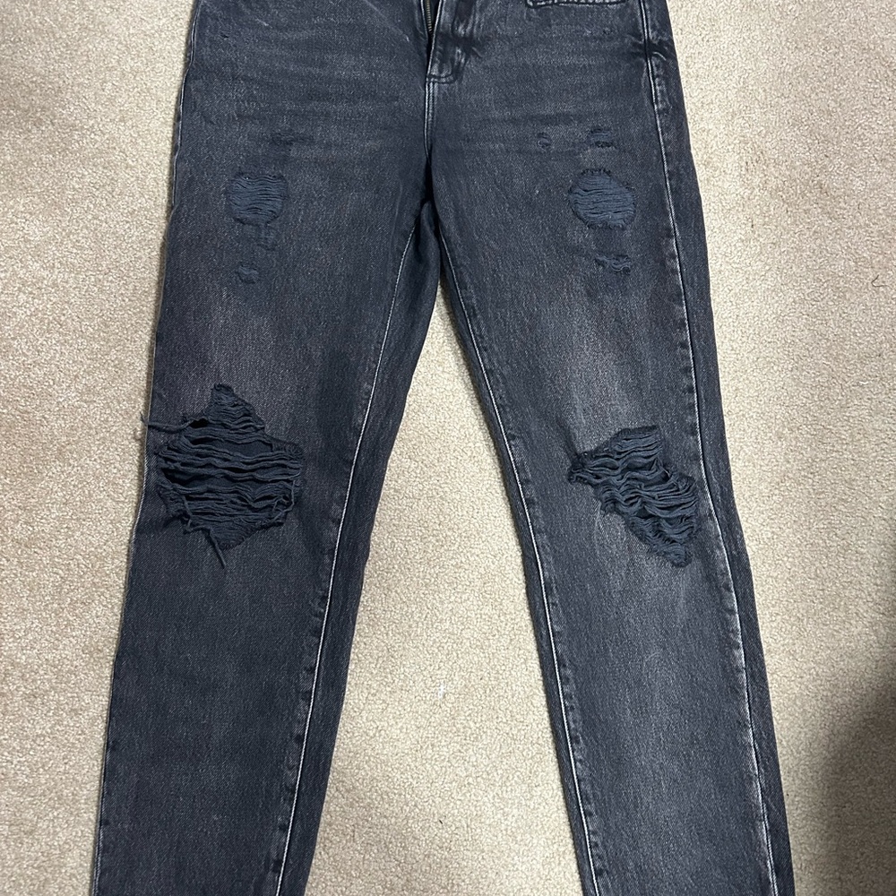 Garage Black Distressed Skinny Jeans